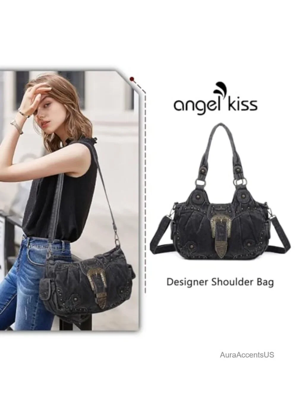 Hobo Bag Vegan Leather Faux Leather Shoulder Handbag Purse Ladies Chic